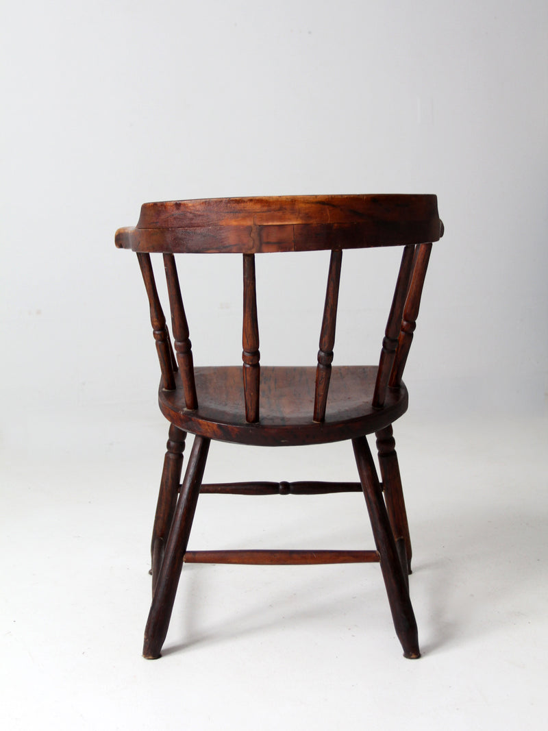 antique captain's chair