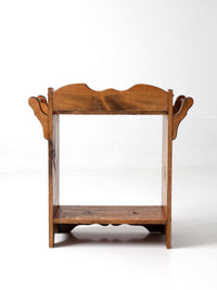 antique pine washstand with towel bars
