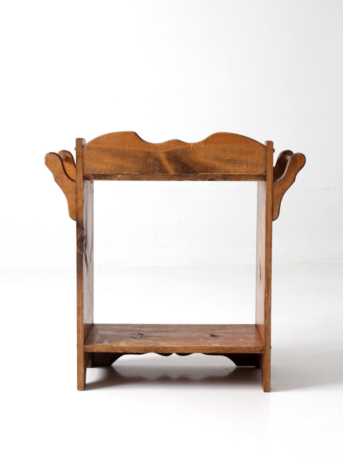 antique pine washstand with towel bars