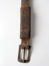 antique horse hames with leather straps