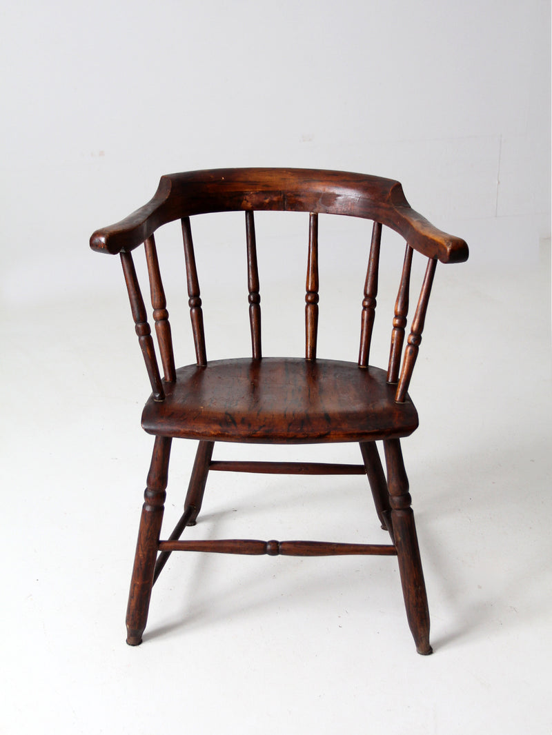 antique captain's chair