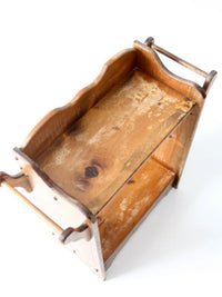antique pine washstand with towel bars