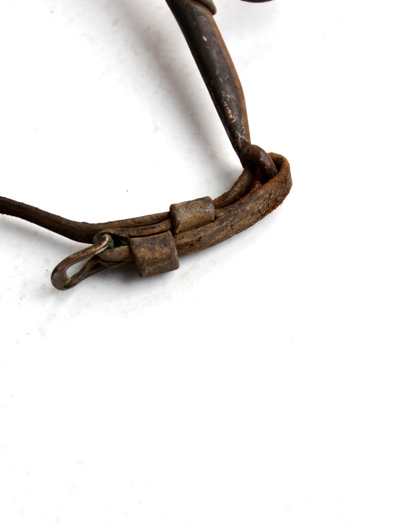antique horse hames with leather straps