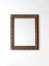 vintage gilt wood beveled wall mirror