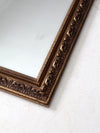vintage gilt wood beveled wall mirror