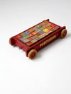 vintage Playskool toy wagon