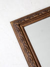vintage gilt wood beveled wall mirror