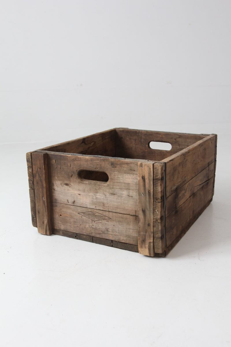 vintage Chicago Mill & Lumber Co wood crate
