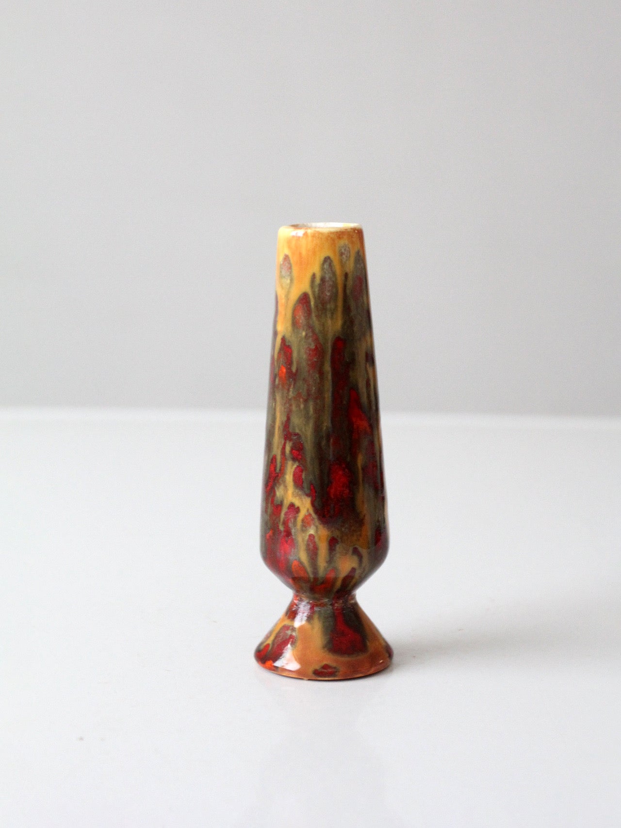 mid-century studio pottery bud vase
