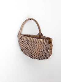 vintage wicker wall basket