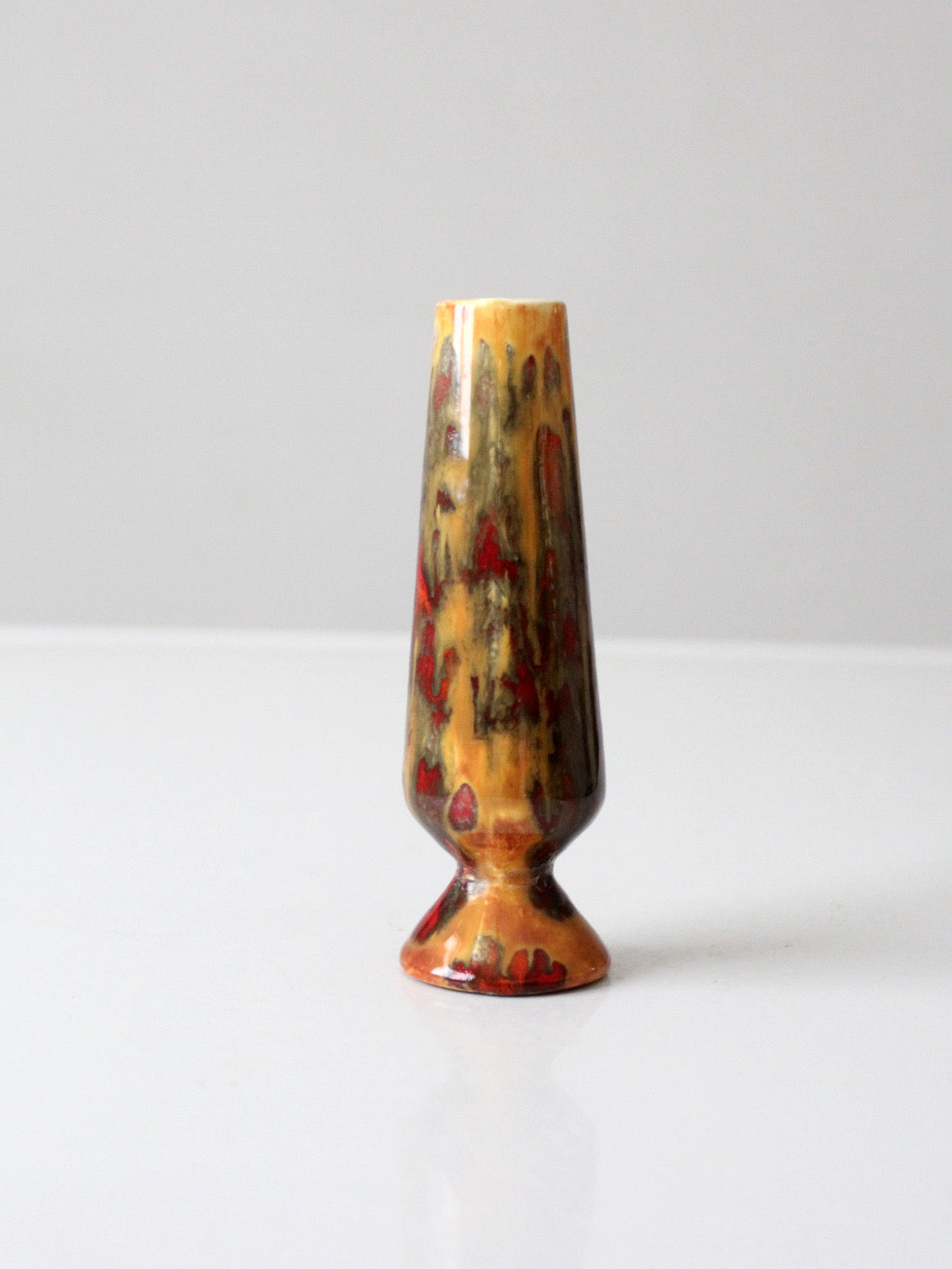 mid-century studio pottery bud vase
