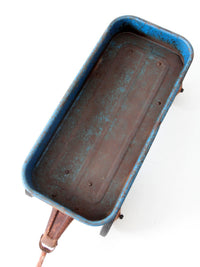 vintage 1970s Radio Flyer Model 100 blue metal wagon