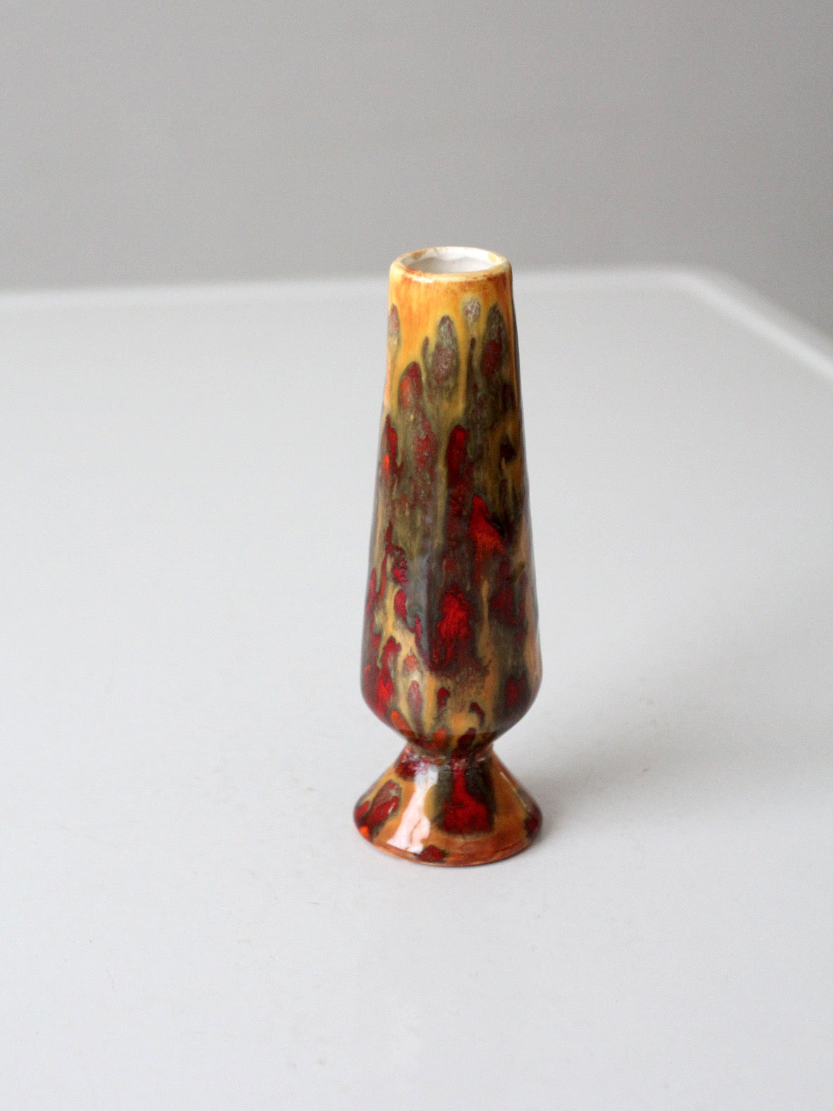 mid-century studio pottery bud vase