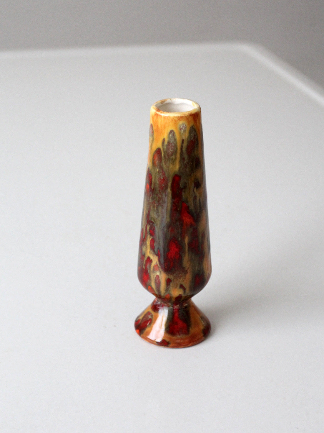 mid-century studio pottery bud vase
