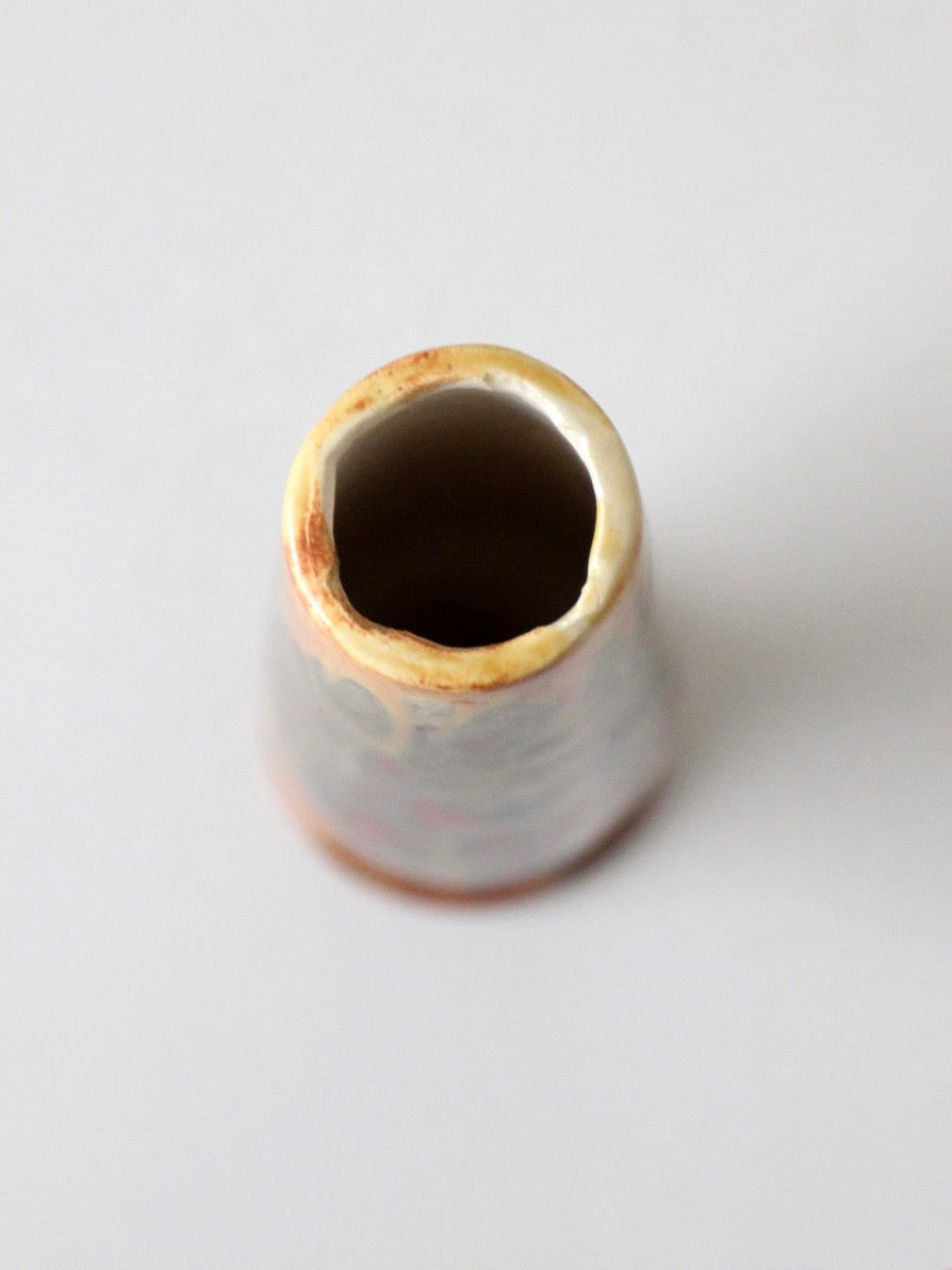 mid-century studio pottery bud vase