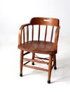 antique oak captain's chair