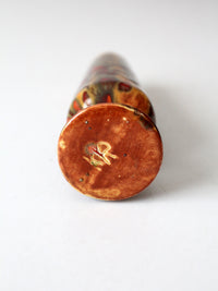 mid-century studio pottery bud vase