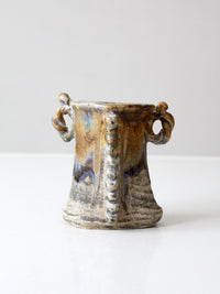 vintage handmade studio pottery vase