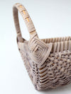 vintage wicker wall basket