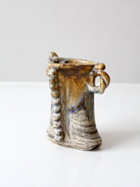 vintage handmade studio pottery vase