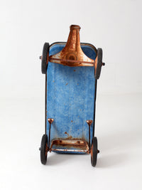 vintage 1970s Radio Flyer Model 100 blue metal wagon