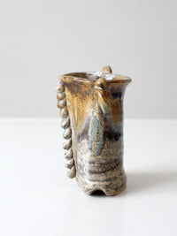 vintage handmade studio pottery vase