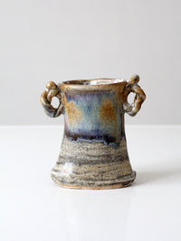 vintage handmade studio pottery vase