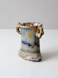 vintage handmade studio pottery vase