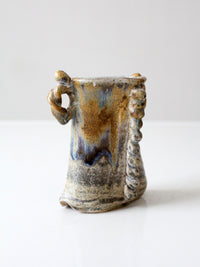 vintage handmade studio pottery vase