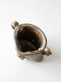 vintage handmade studio pottery vase