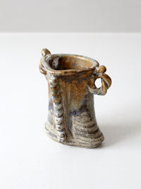 vintage handmade studio pottery vase