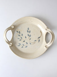 vintage studio pottery platter | Kathy Slocum, 1984
