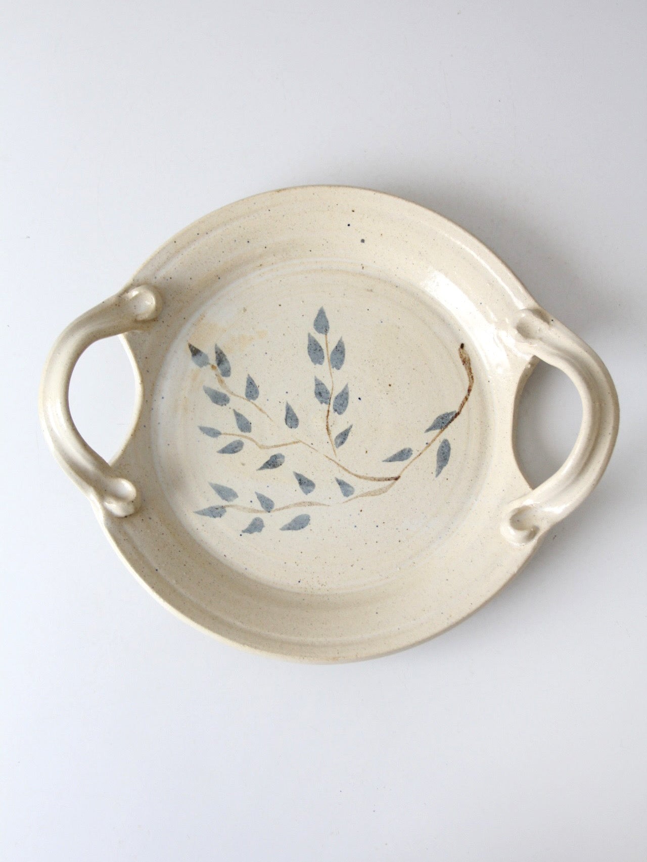 vintage studio pottery platter | Kathy Slocum, 1984