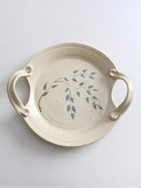 vintage studio pottery platter | Kathy Slocum, 1984
