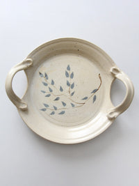 vintage studio pottery platter | Kathy Slocum, 1984