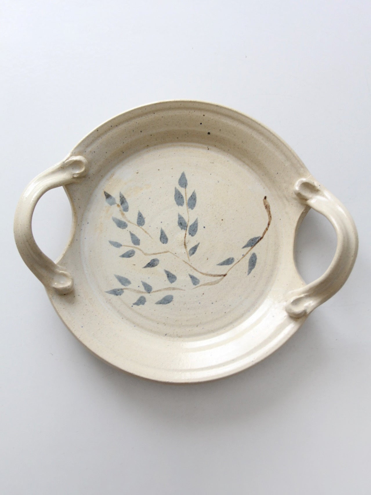 vintage studio pottery platter | Kathy Slocum, 1984