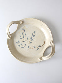 vintage studio pottery platter | Kathy Slocum, 1984