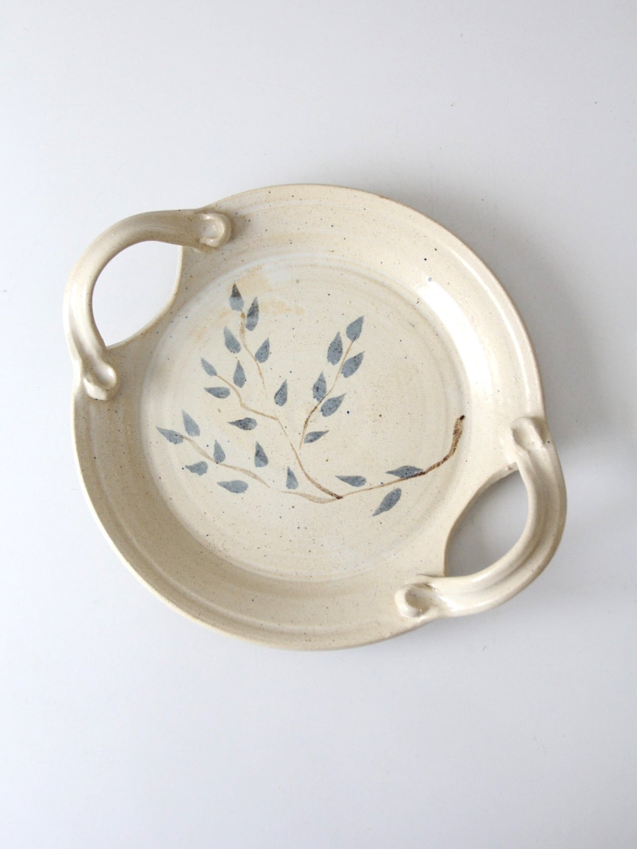 vintage studio pottery platter | Kathy Slocum, 1984