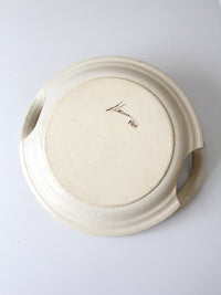 vintage studio pottery platter | Kathy Slocum, 1984