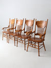 vintage press back dining chair set of 4