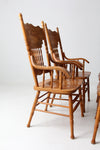 vintage press back dining chair set of 4
