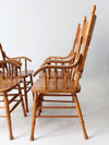 vintage press back dining chair set of 4