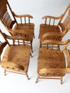 vintage press back dining chair set of 4