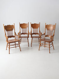 vintage press back dining chair set of 4