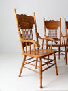 vintage press back dining chair set of 4