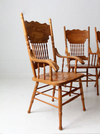vintage press back dining chair set of 4