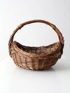 vintage wicker harvest basket