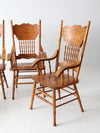 vintage press back dining chair set of 4
