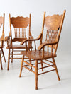 vintage press back dining chair set of 4