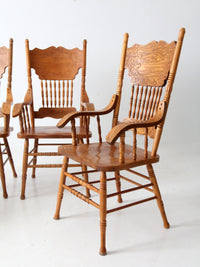 vintage press back dining chair set of 4